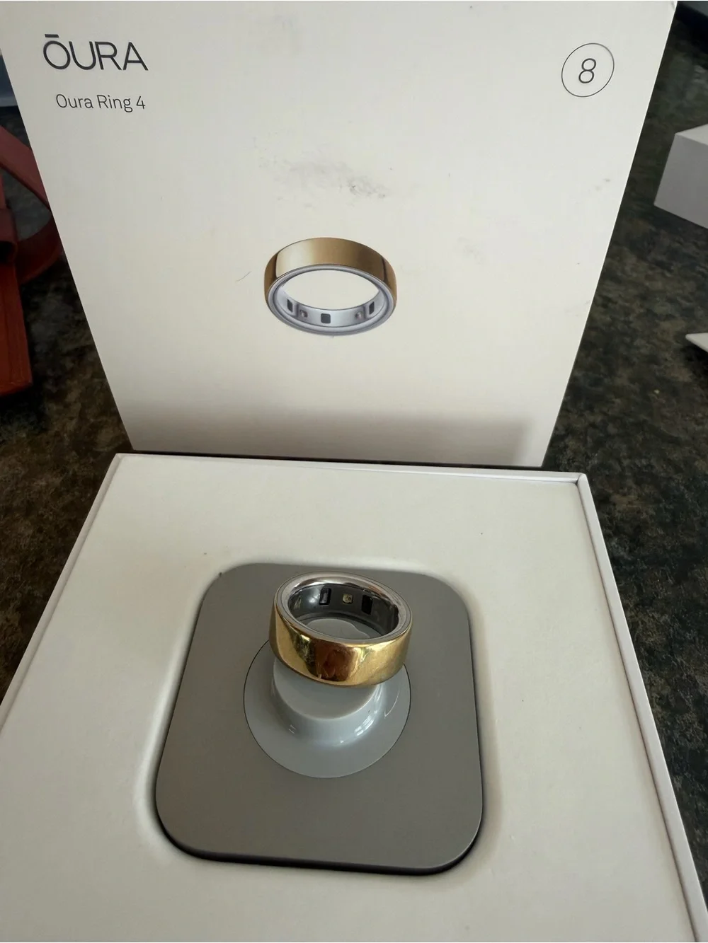 Oura Ring Gen 4 Gold Smart Ring size 8